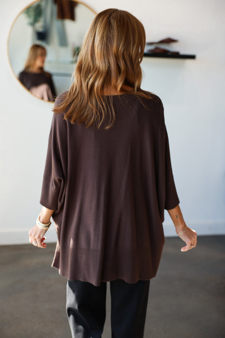 Oversized Sweater - Brown