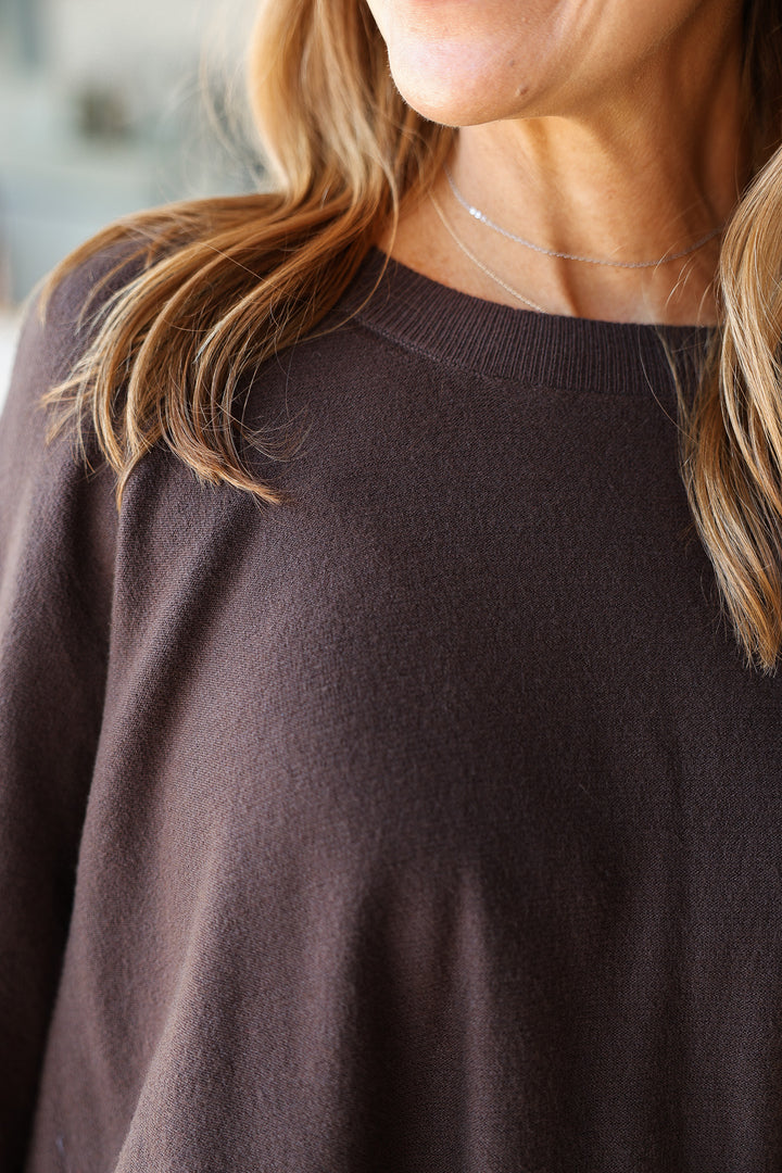 Oversized Sweater - Brown