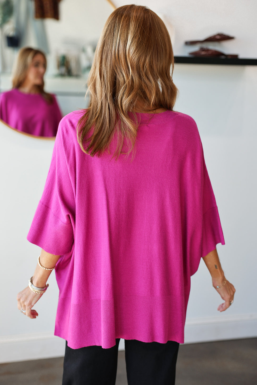 Oversized Sweater - Magenta