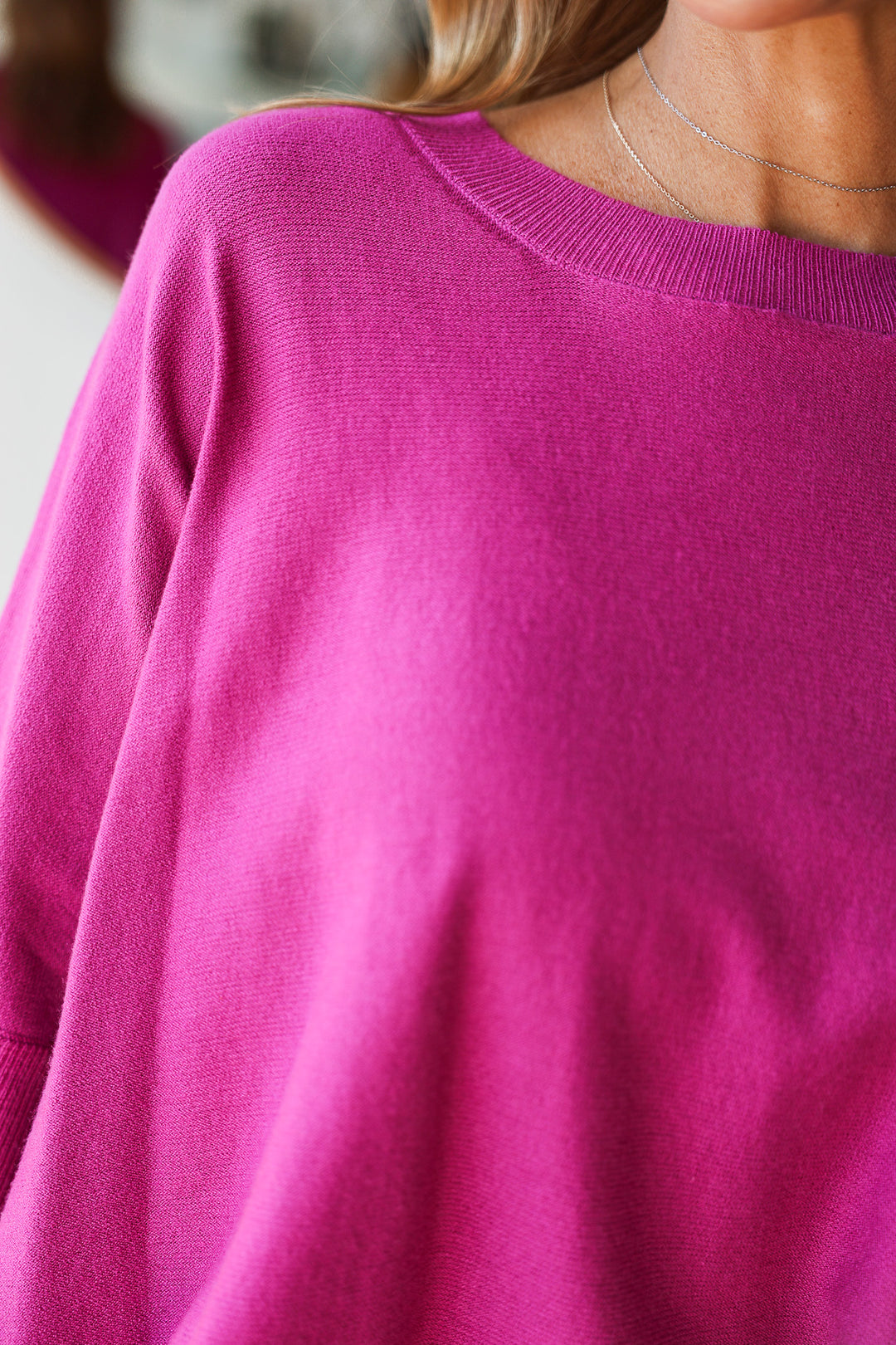 Oversized Sweater - Magenta