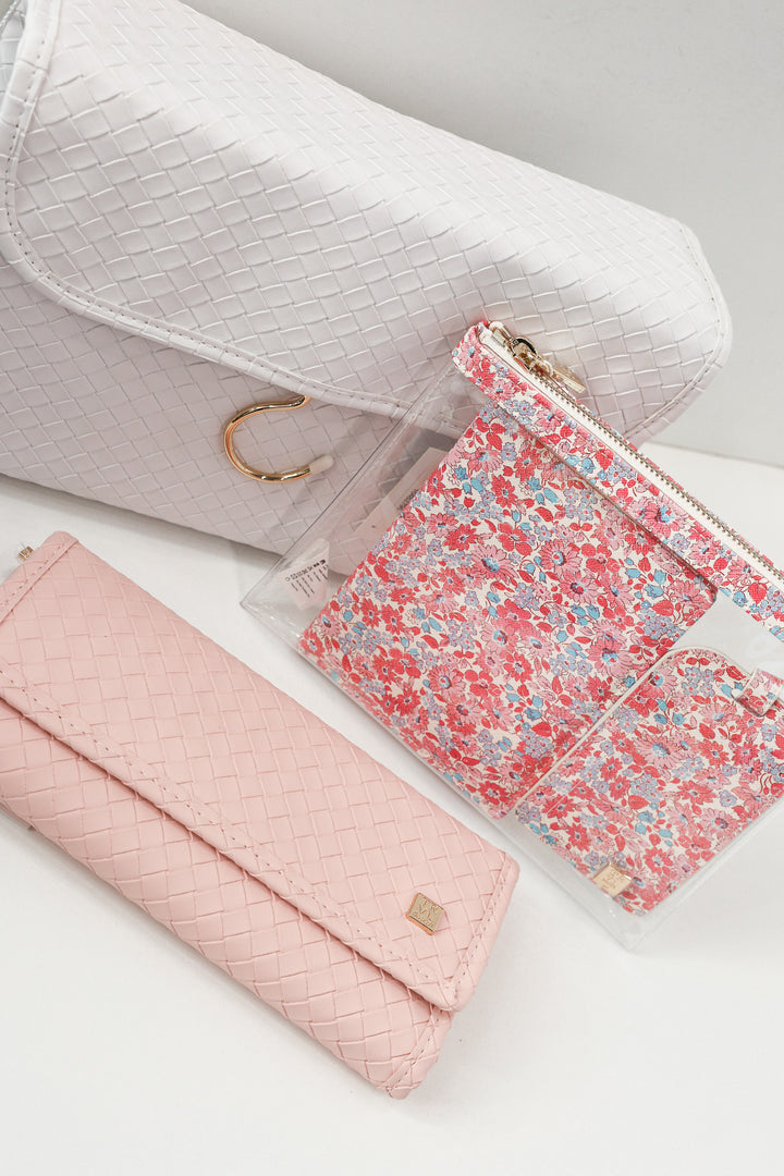 Luxe Jewelry Wallet - Woven Shell