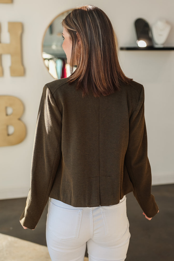 Military Blazer Jacket - Olive