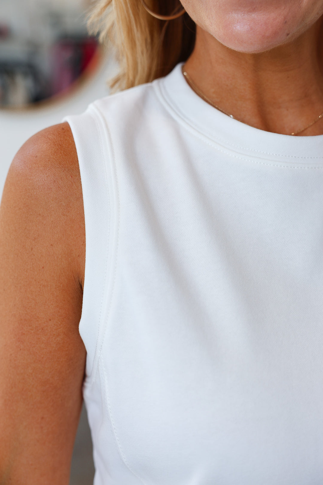 Terry Tank Top - White