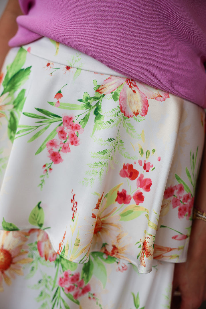 Floral Tiered Skirt