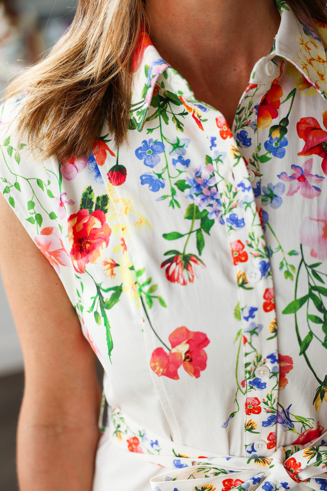 Floral Button Down Dress