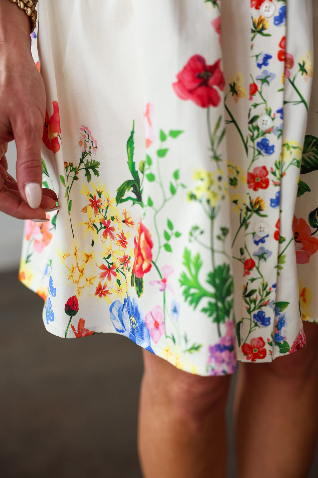 Floral Button Down Dress