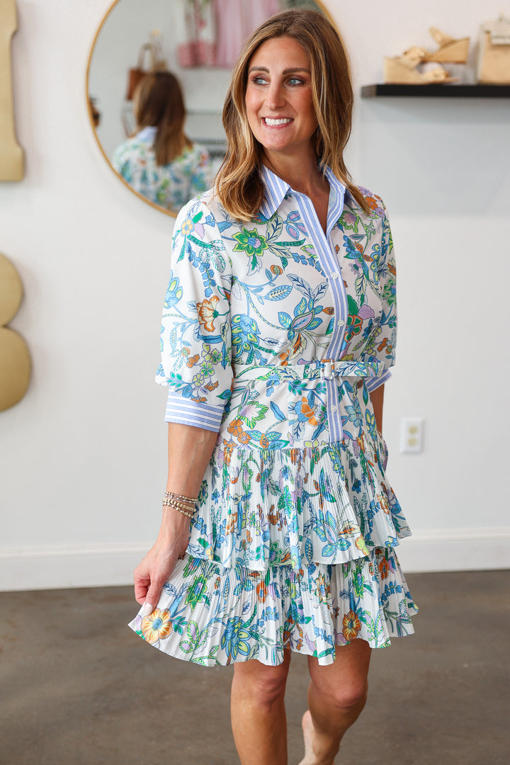 Printed Tiered Skirt Dress