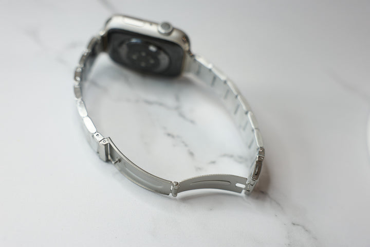 Slim Glazé Apple Watch Strap - Silver