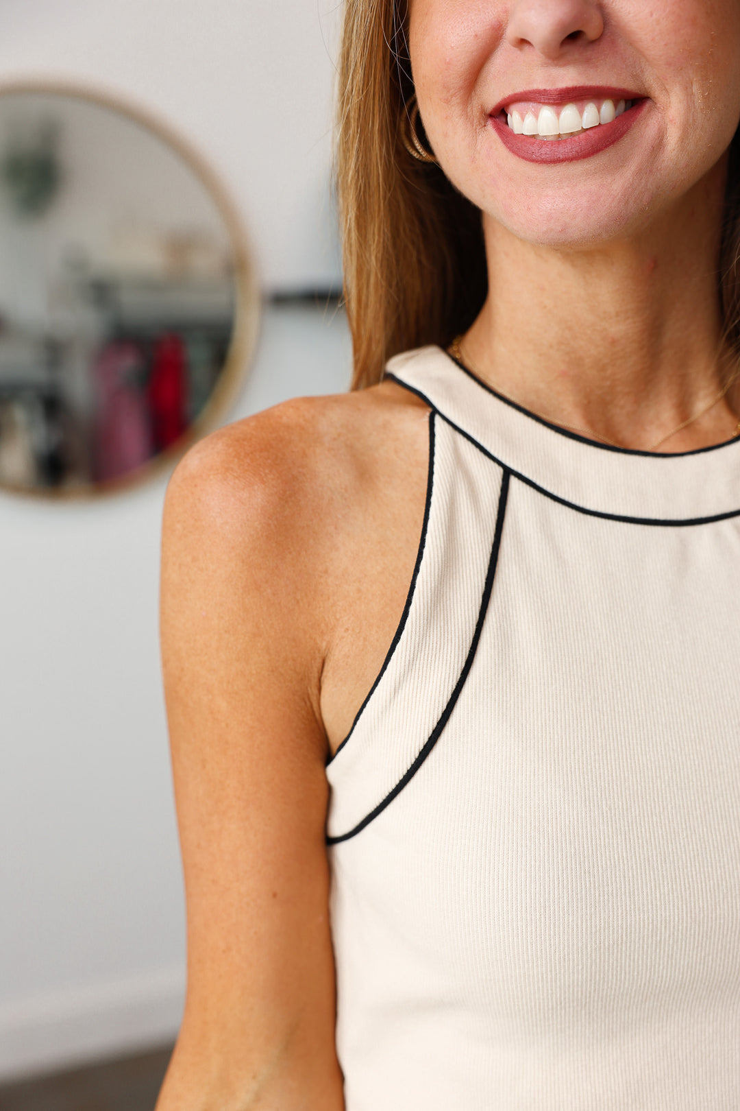 Ribbed Tank with Piping Detail
