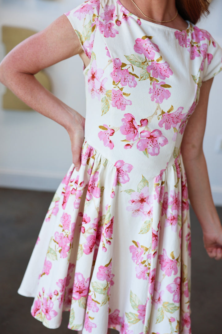 Floral Denim Dress