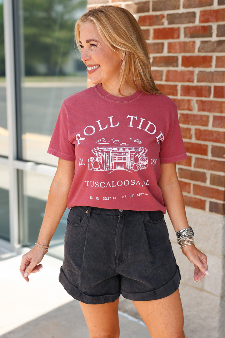 Bama Stadium Coordinates Tee