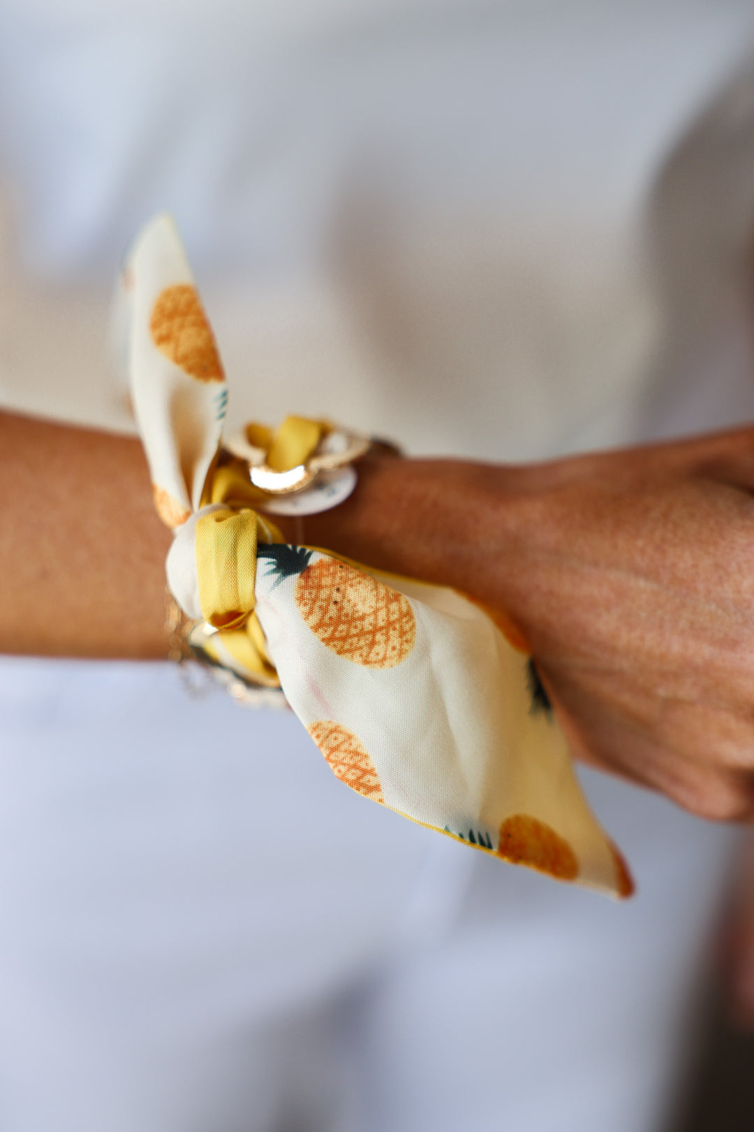 Scarf Bracelet - Yellow
