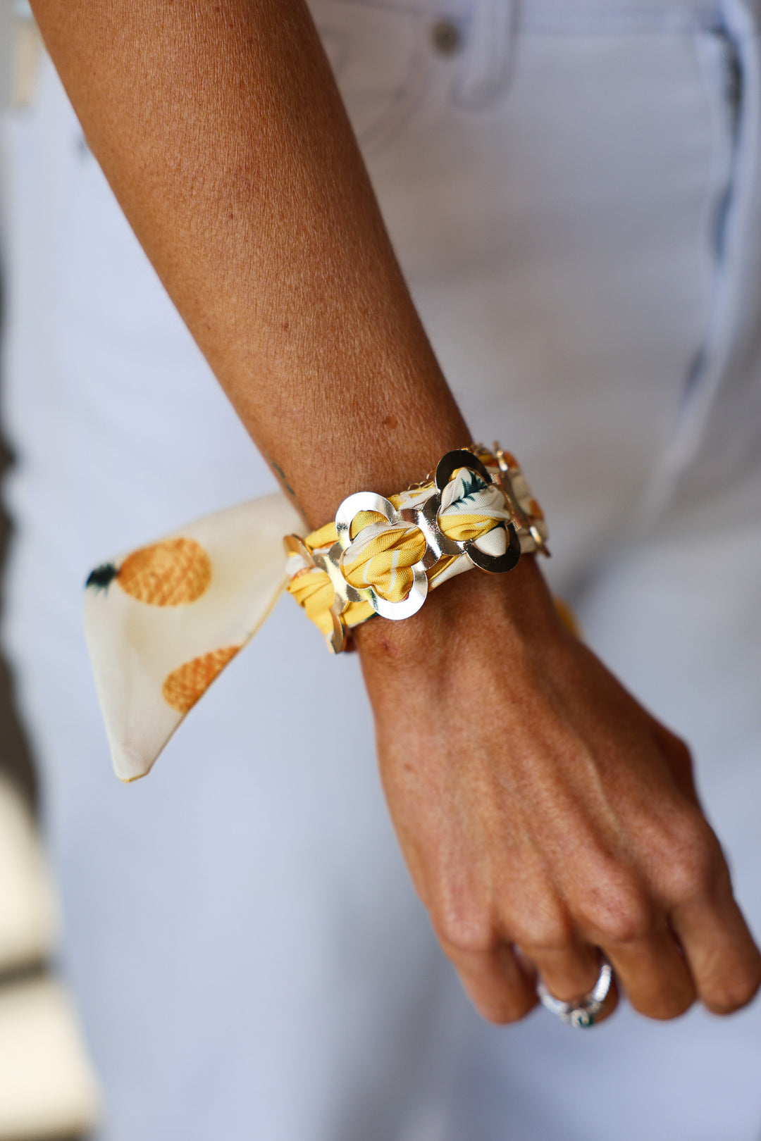 Scarf Bracelet - Yellow
