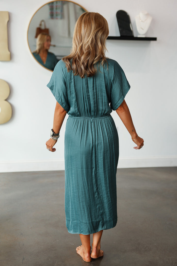 Steve Madden Aimee Dress - Dusty Teal