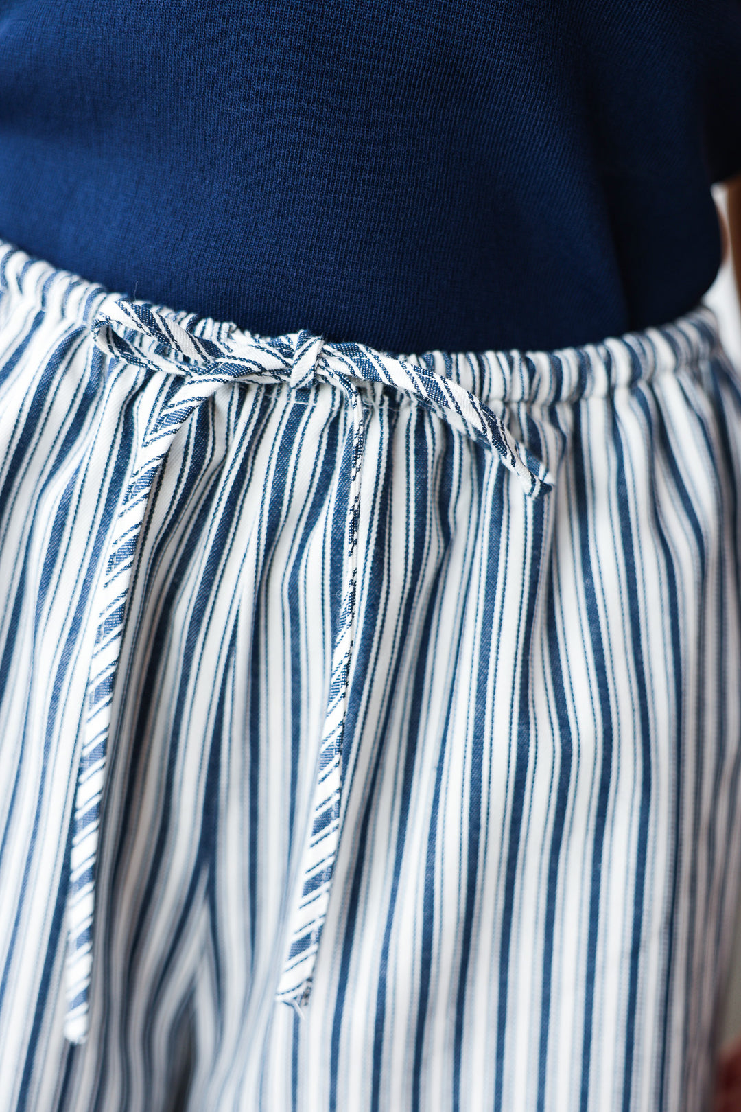 Striped Shorts - Navy
