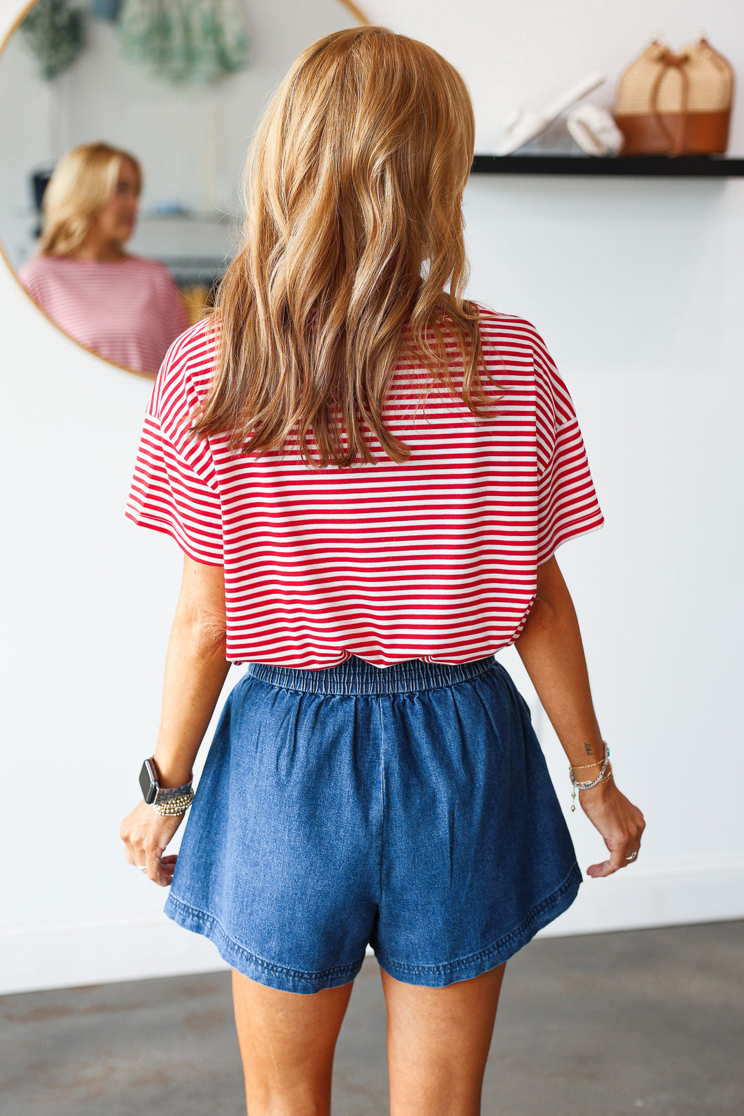 Striped Tee - Red/White