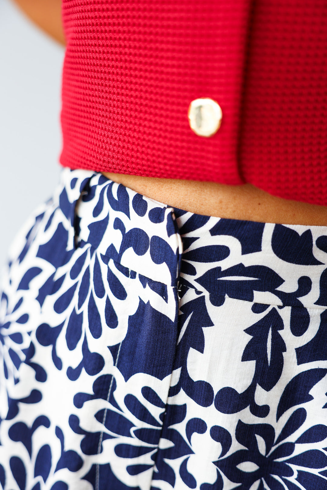 Printed Shorts - Navy