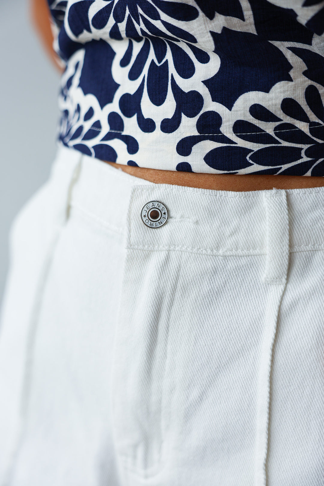 Denim Shorts - White