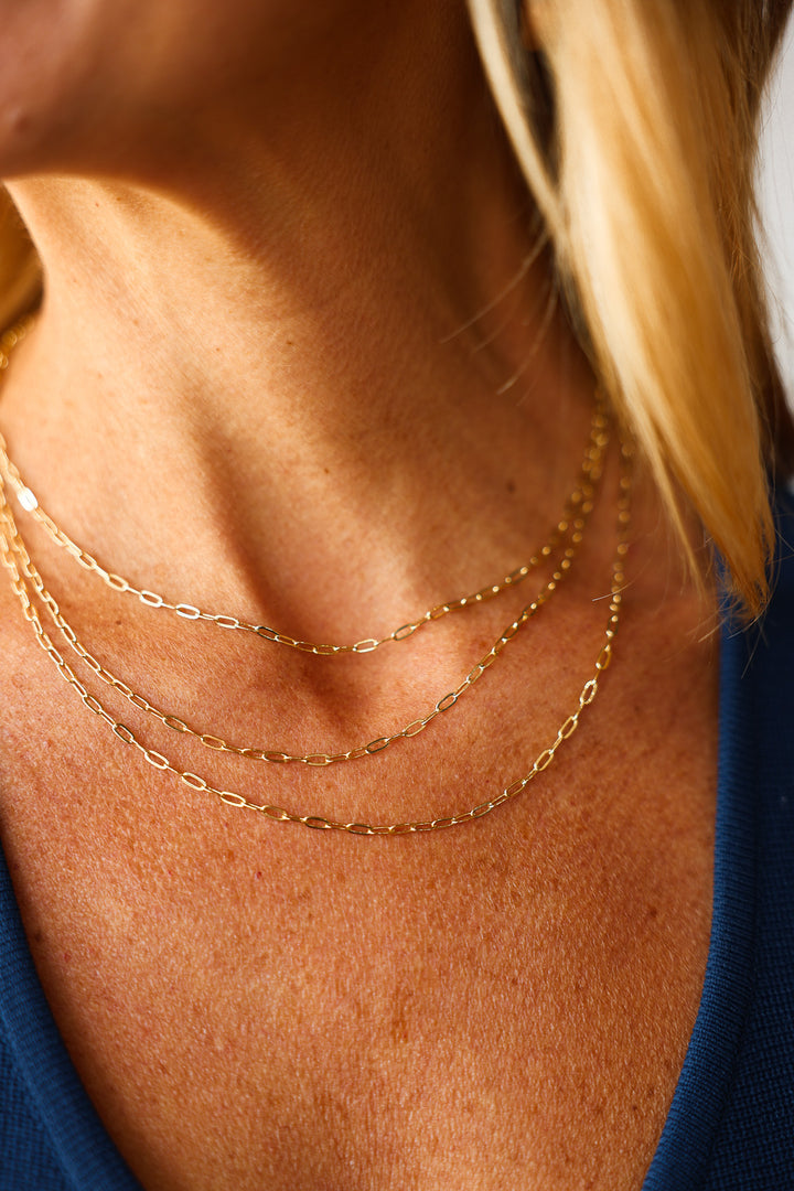 Layered Chain Necklace - Gold