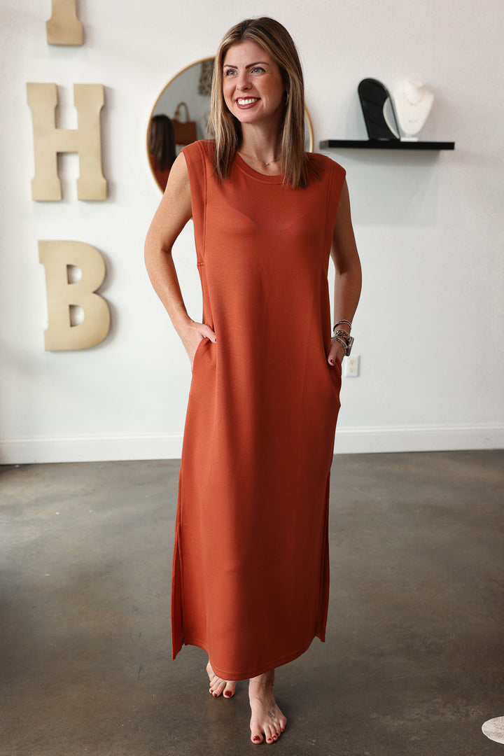 Shift Maxi Dress - Clay