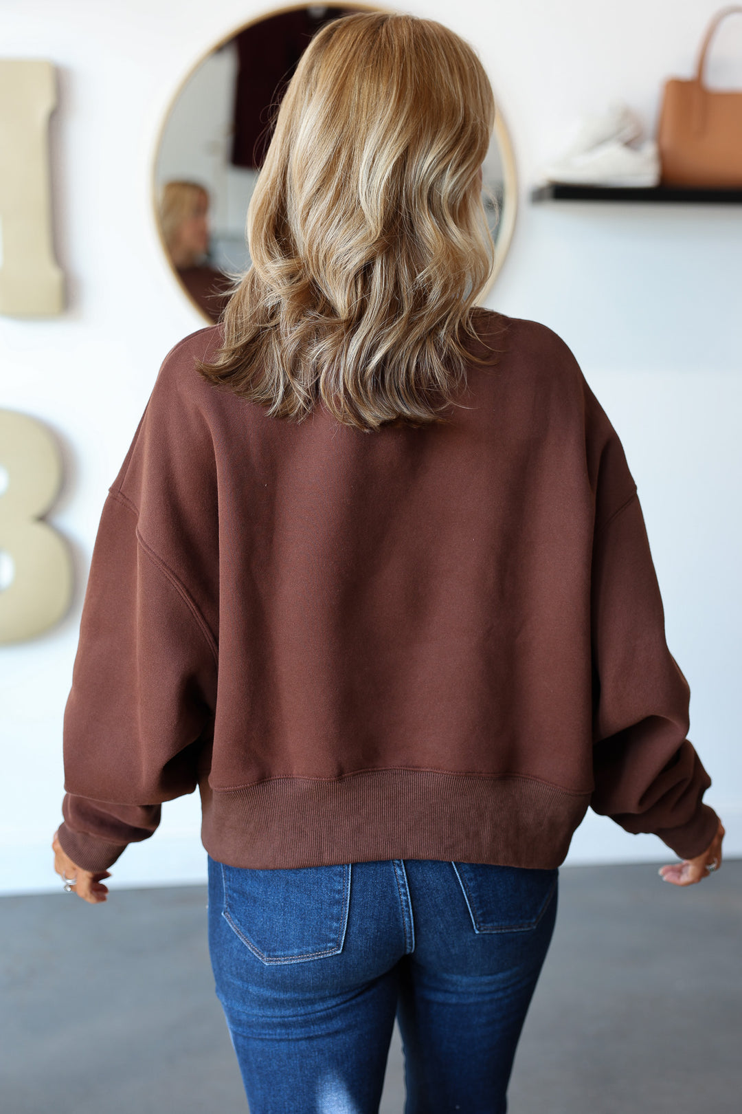 Oversized Sweatshirt - Chocolate