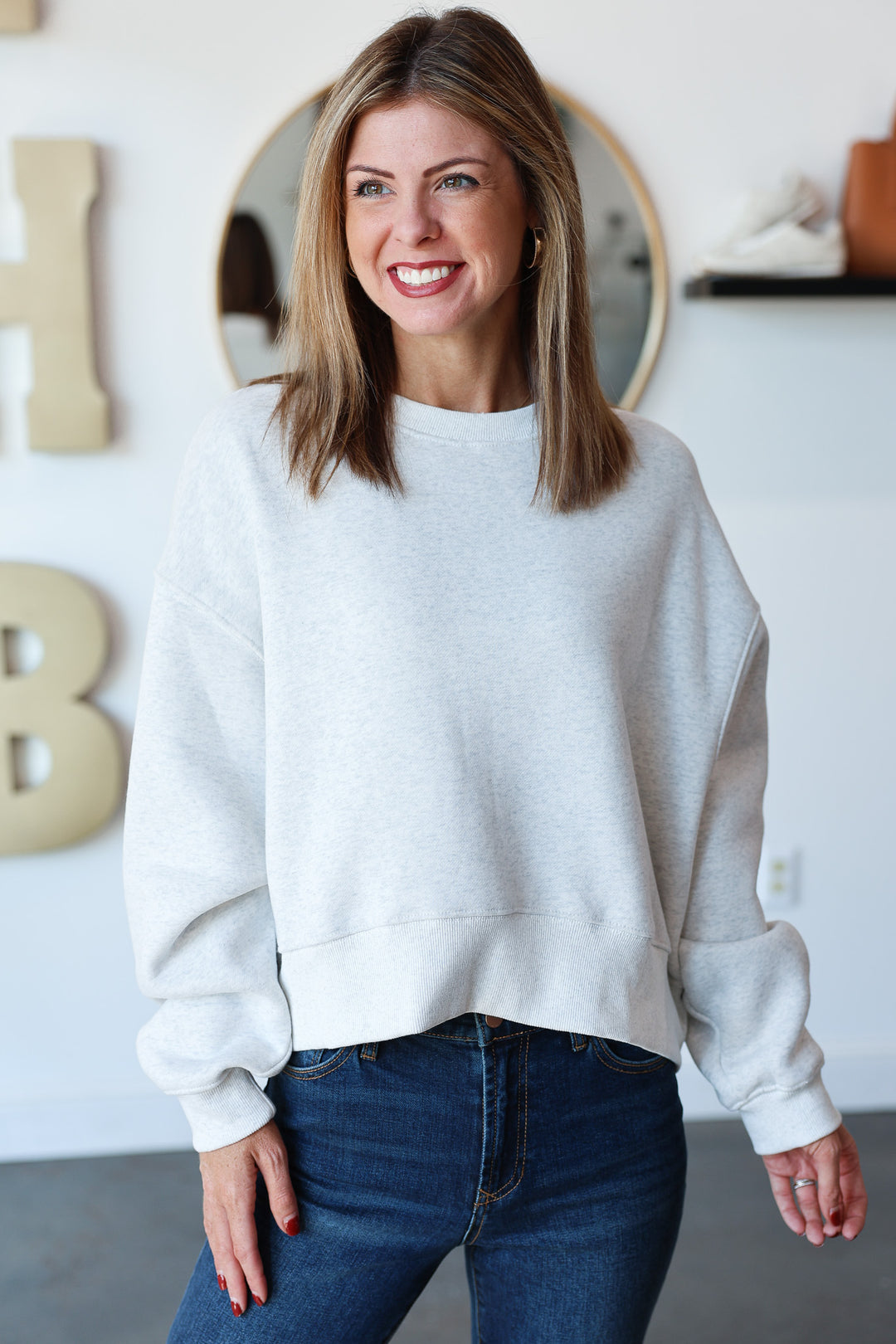 Oversized Sweatshirt - Gray