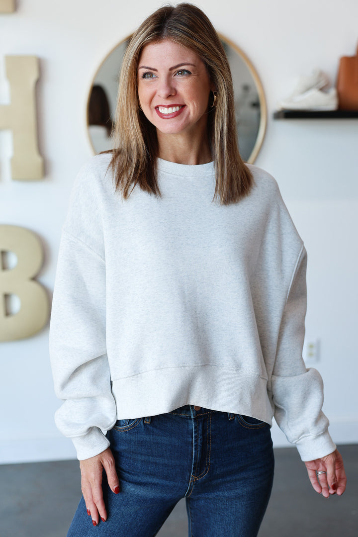 Oversized Sweatshirt - Gray