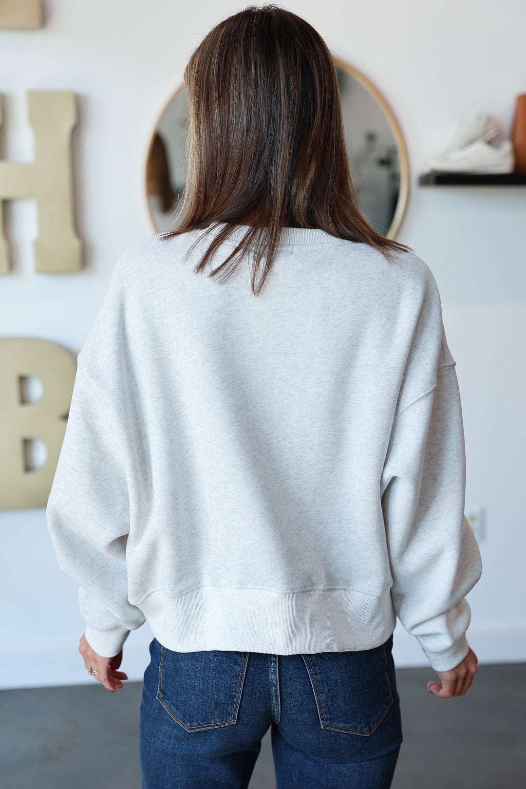 Oversized Sweatshirt - Gray
