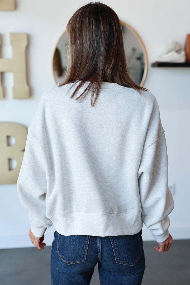 Oversized Sweatshirt - Gray