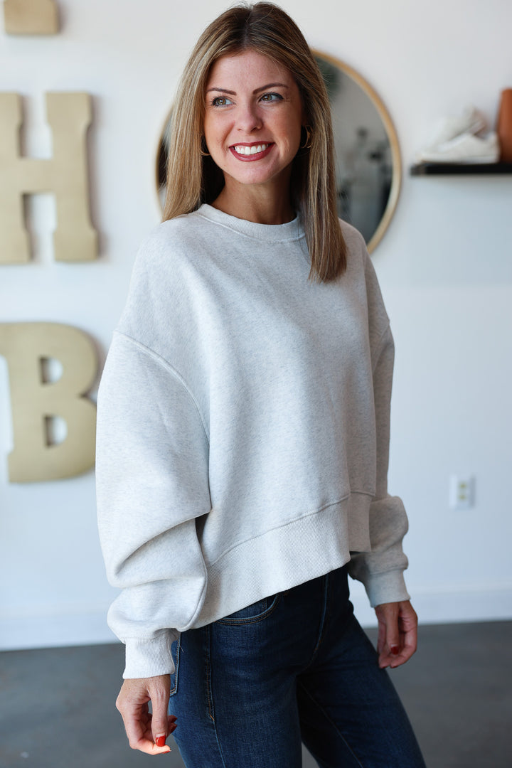 Oversized Sweatshirt - Gray