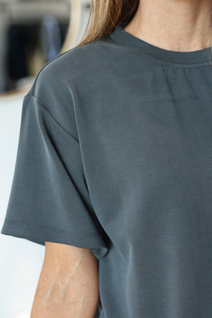Boxy Tee - Charcoal