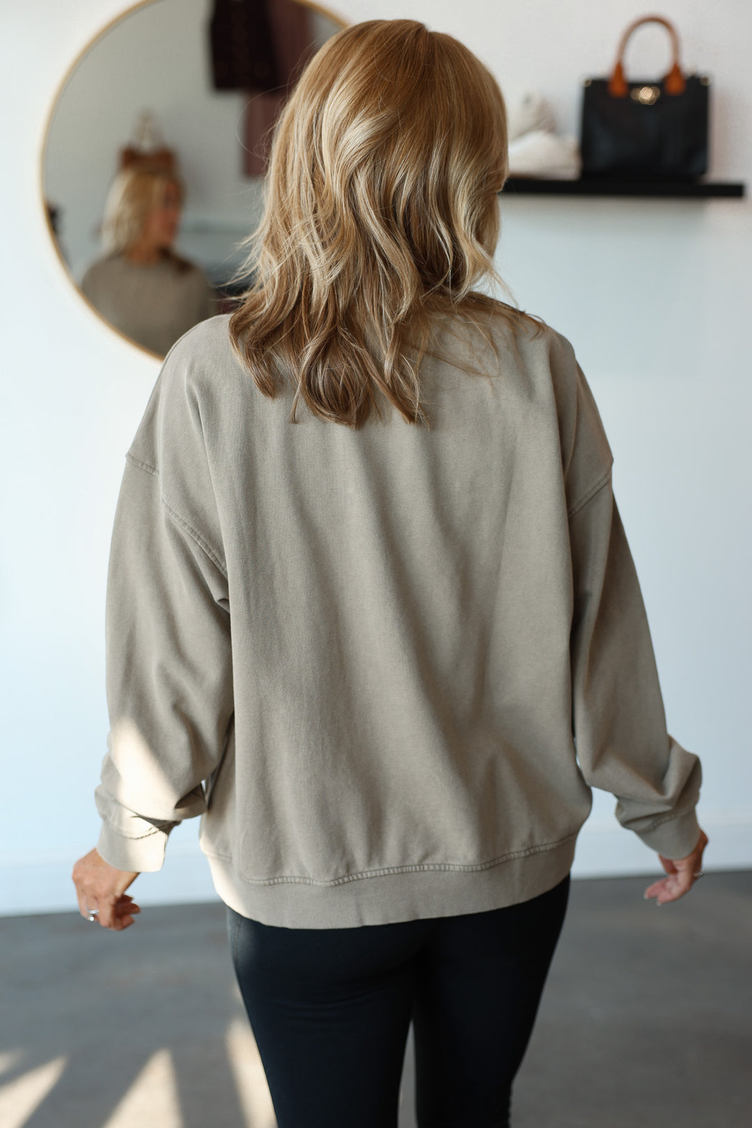 French Terry Sweatshirt - Olive