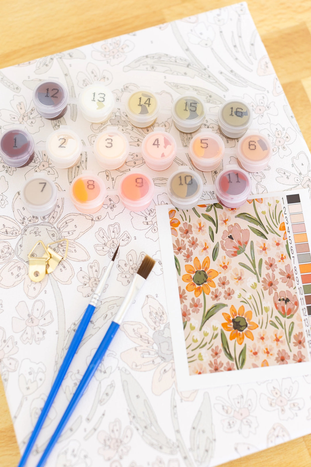 Paint By Number Kit - Sunny Poppies