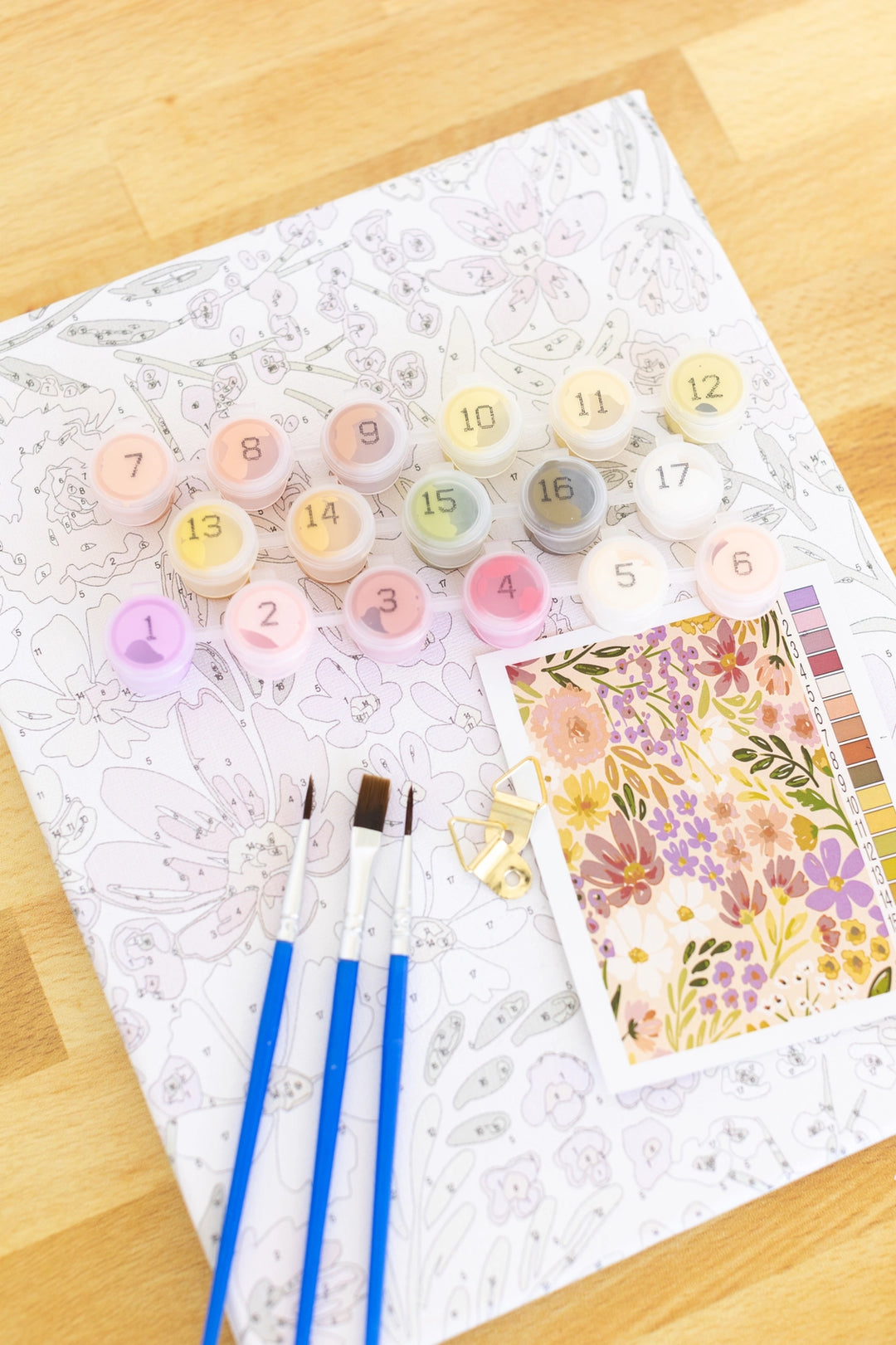 Paint By Number Kit - Primrose Petals