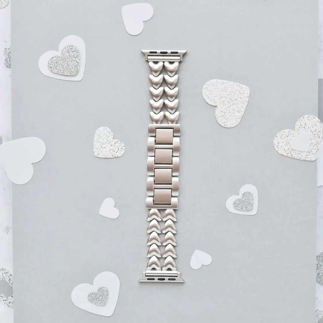 Heart Chain Apple Watch Band - Starlight