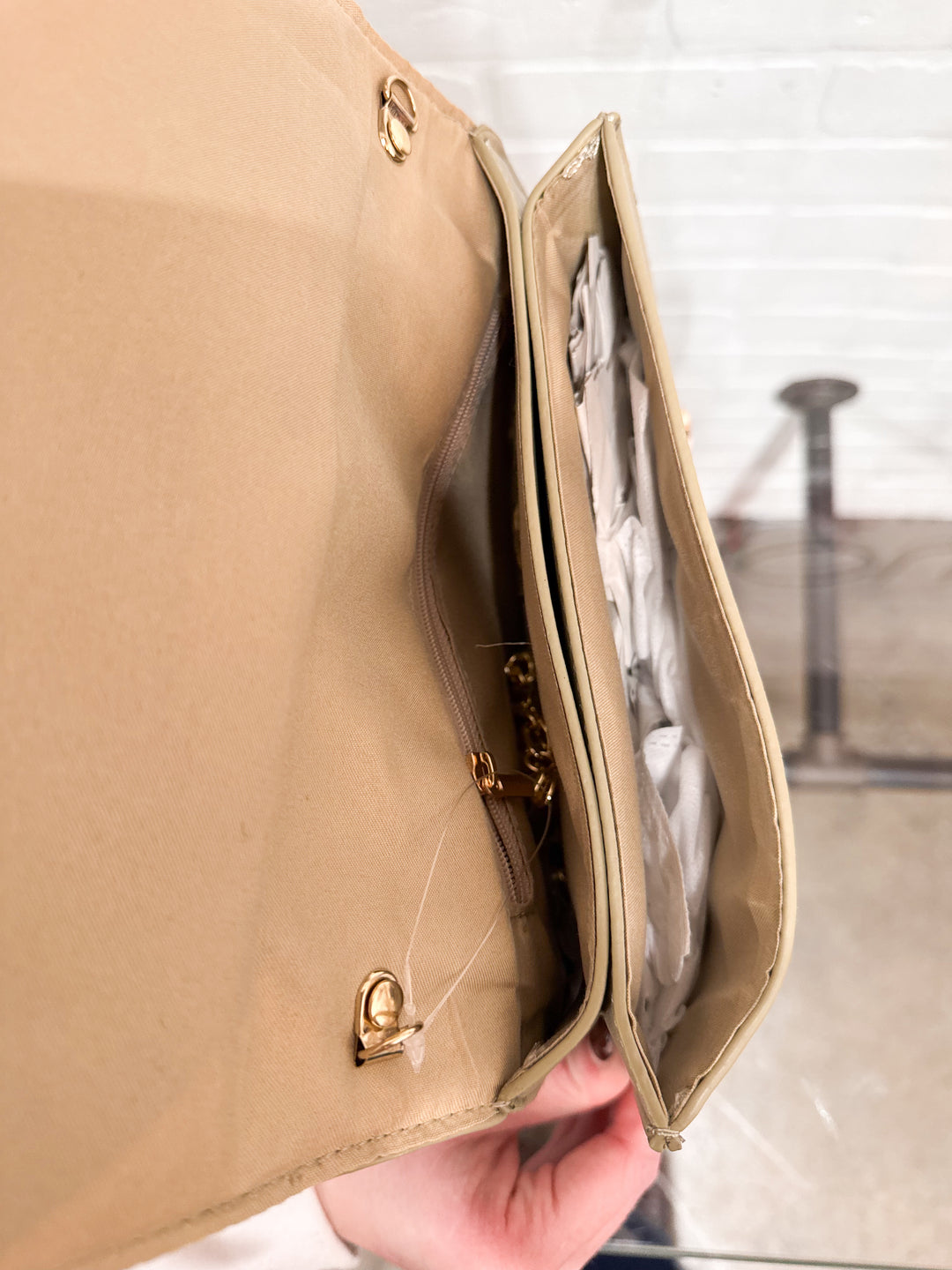 Bow Front Bag - Sage