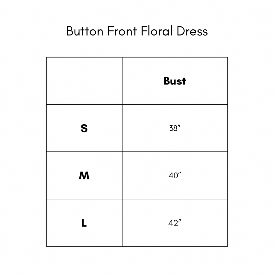 Button Front Floral Dress - Lavender