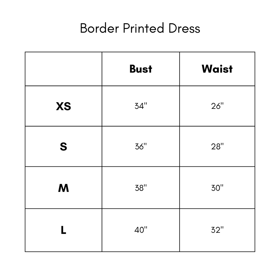 Border Printed Midi Dress