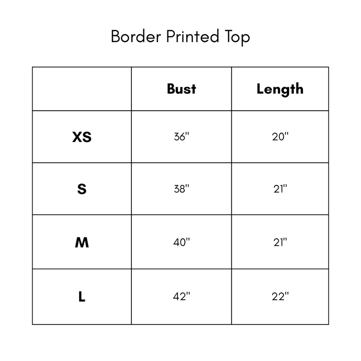Border Printed Top
