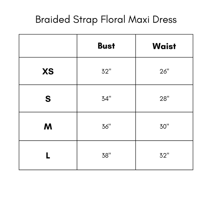 Braided Strap Floral Maxi Dress - Blue