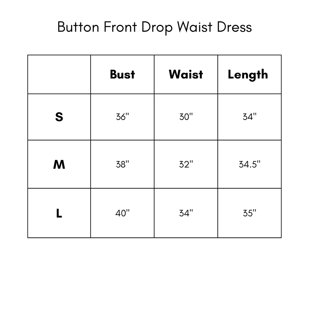 Button Front Drop Waist Dress - Chartreuse