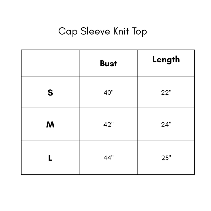 Cap Sleeve Knit Top - Lemon