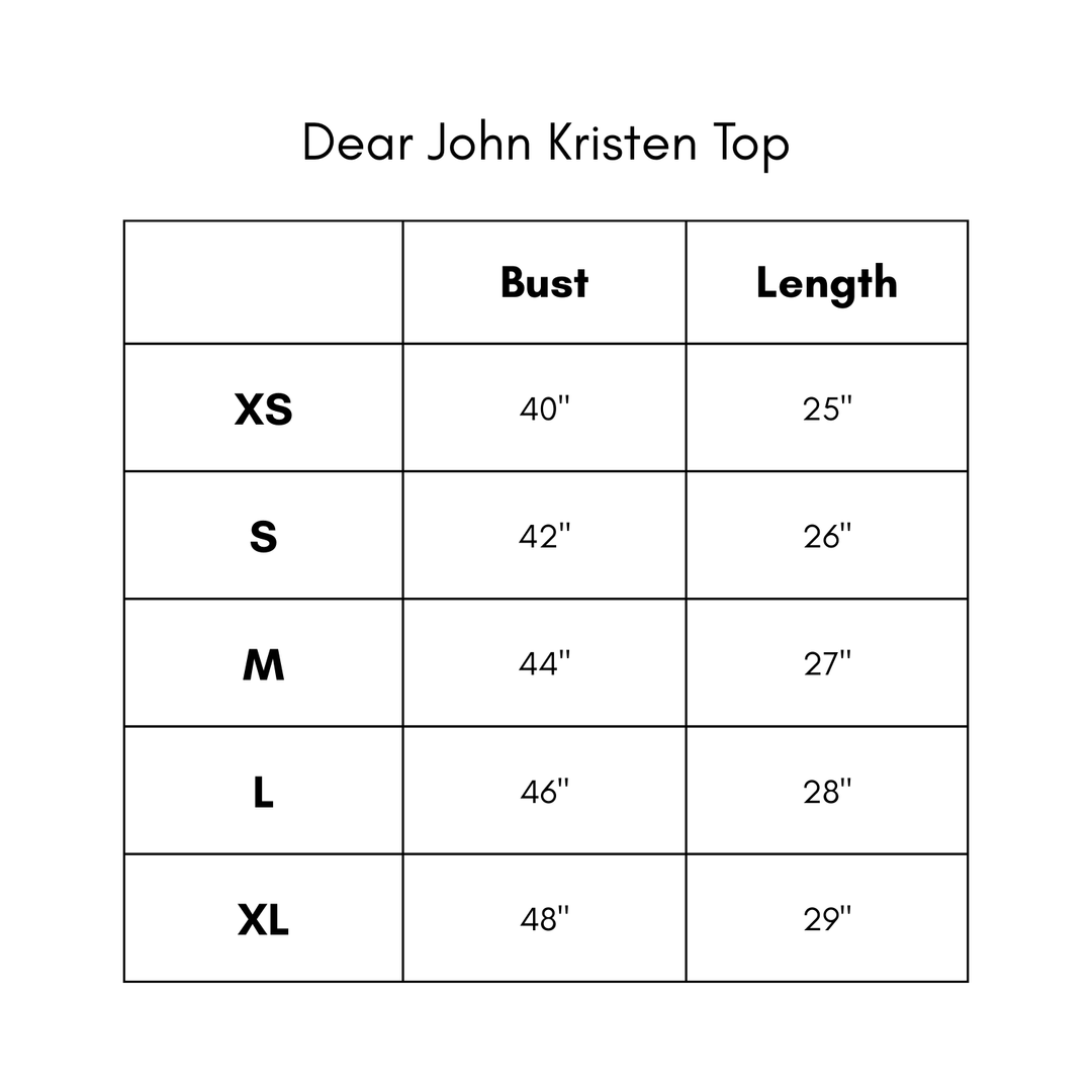 Dear John Kristen Top - Red