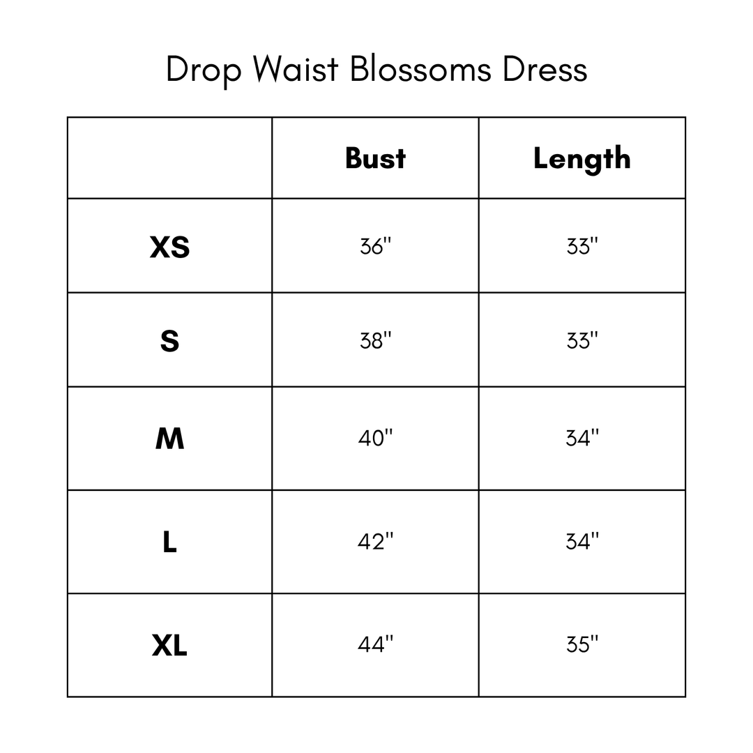Drop Waist Blossoms Dress