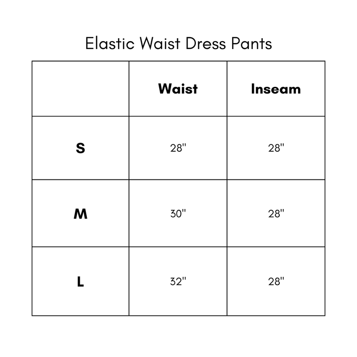 Elastic Waist Dress Pants - Ecru