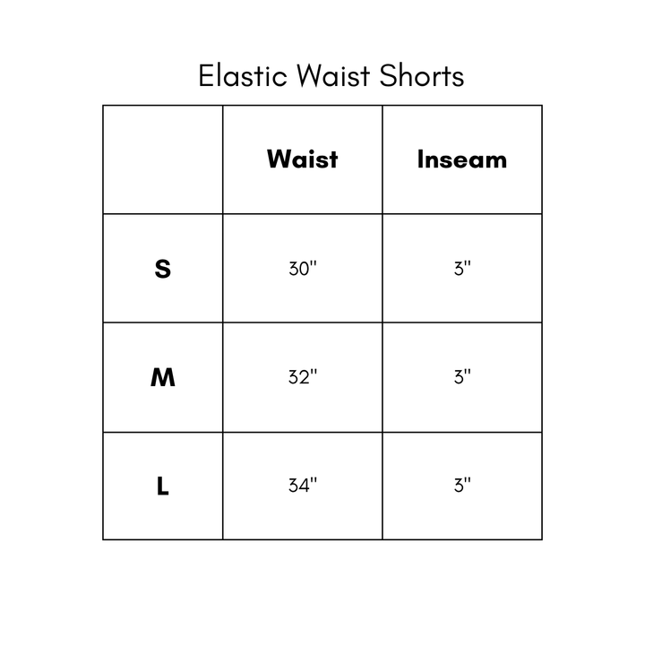 Elastic Waist Shorts - Blue