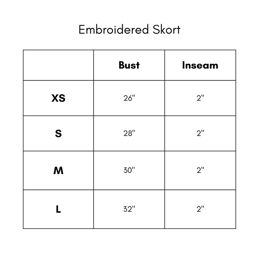 Embroidered Skort - Sand