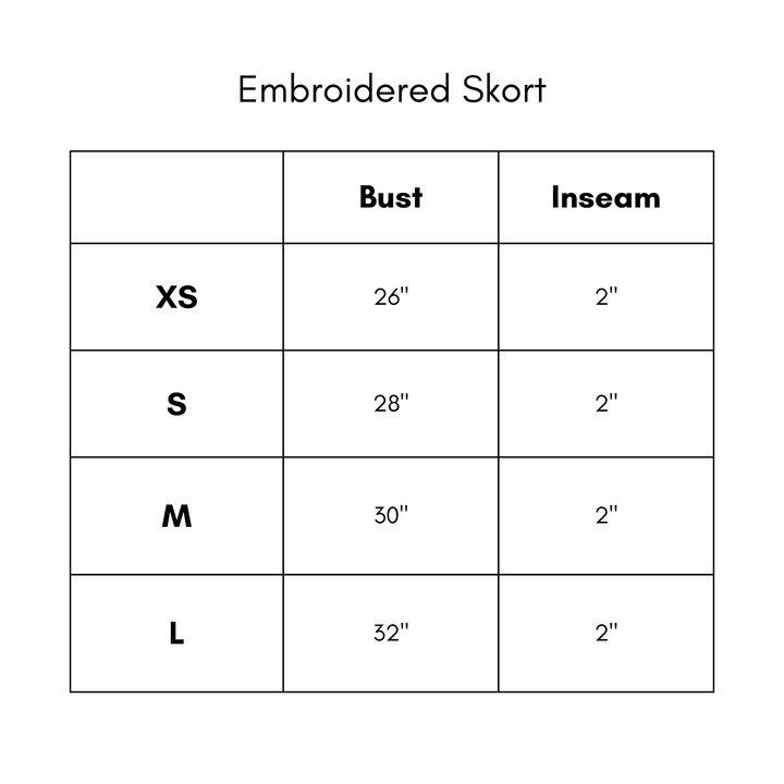 Embroidered Skort - Sand
