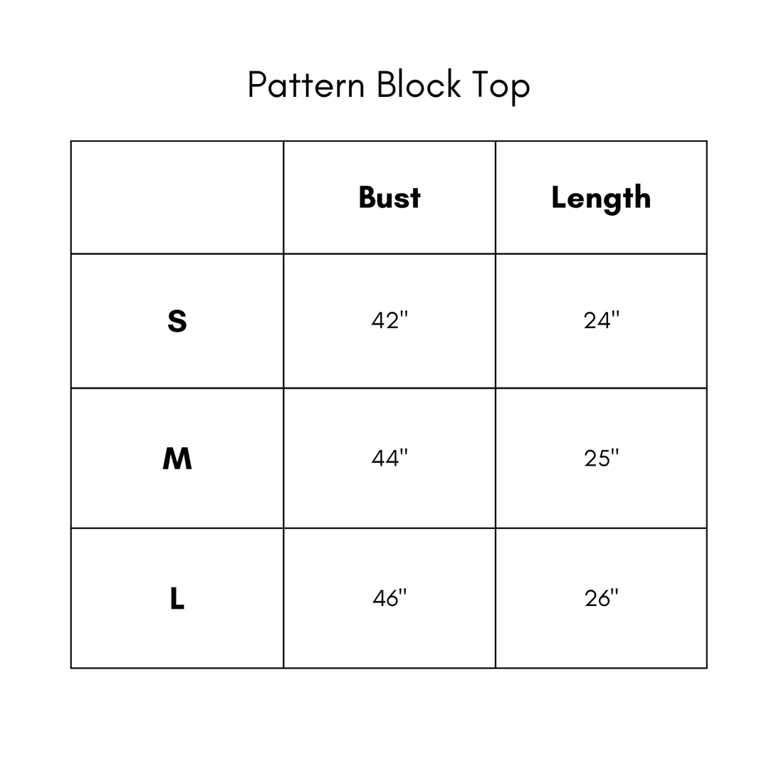 Pattern Block Top - Magenta