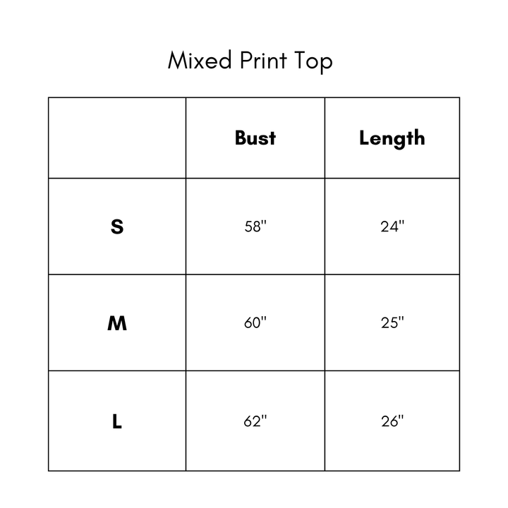 Mixed Print Top